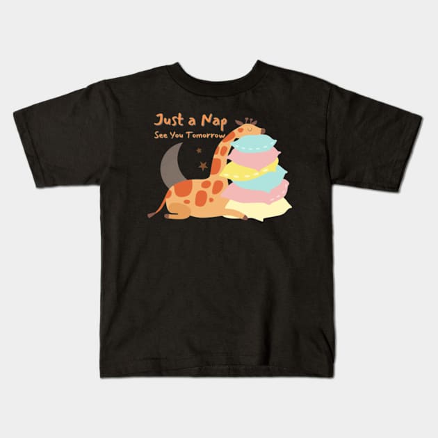 most likely to take a nap Sticker Kids T-Shirt by MoGaballah